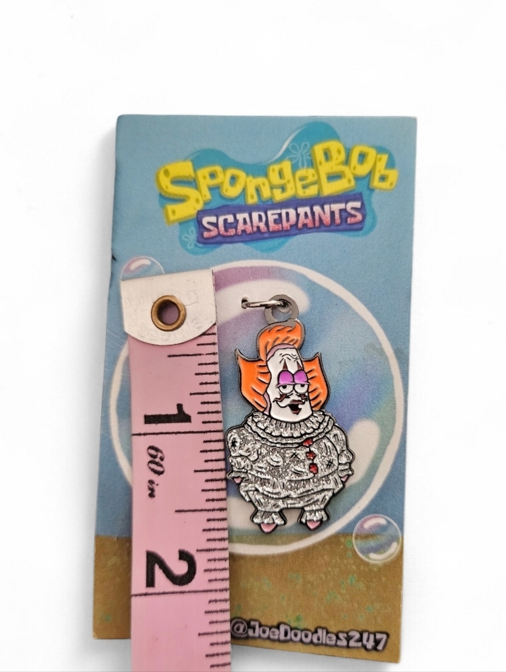 SpongBob ScarePants Patrick Star/Pennywise Mashup Art Keychain Combo - Picture 6 of 9